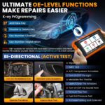 LAUNCH X431 Creader Elite 2.0 programiranje ključeva i bidirekcioni aktivni testovi