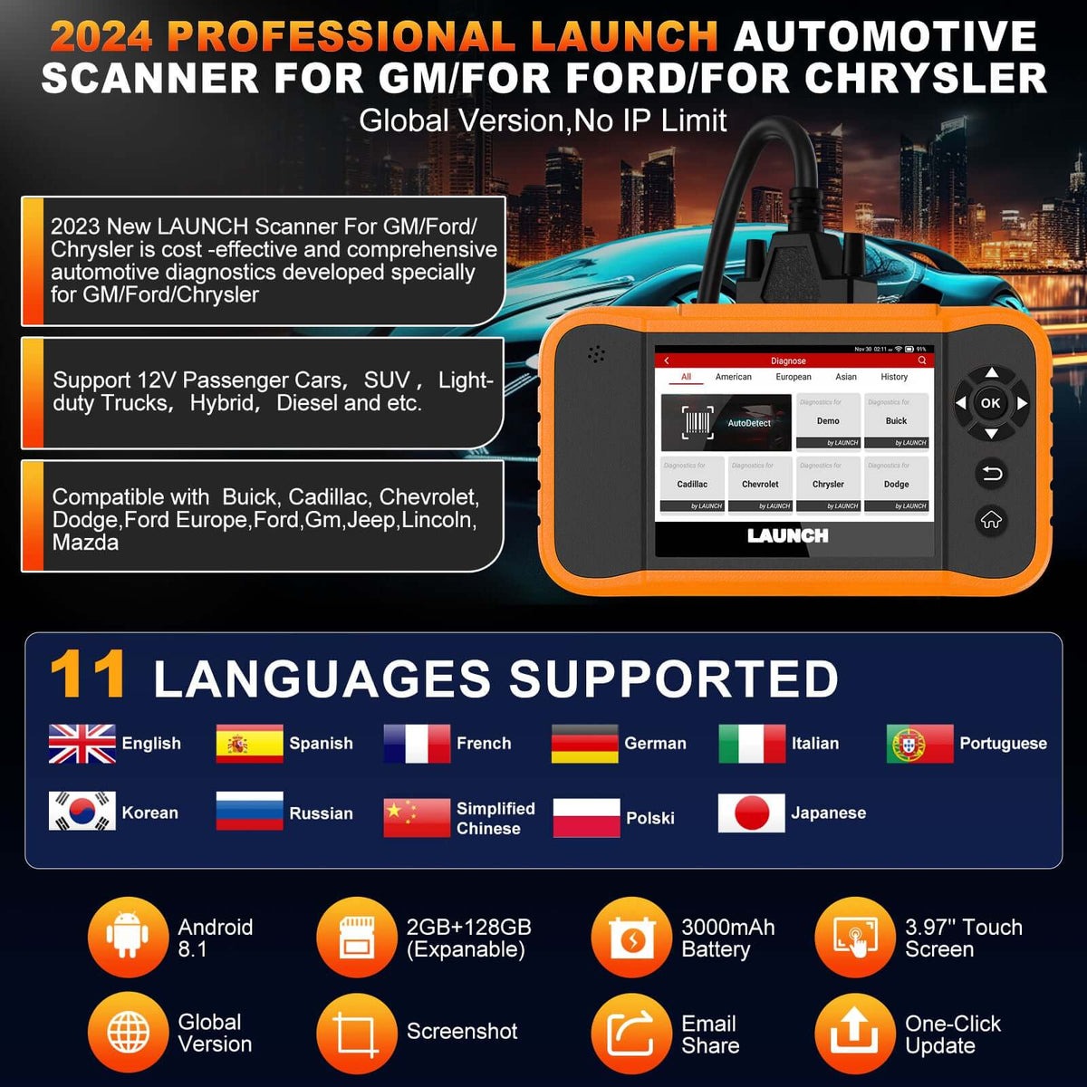 Launch X431 Creader Elite 2.0 – Profesionalna dijagnostika za Ford, c i Chrysler vozila - Slika 7